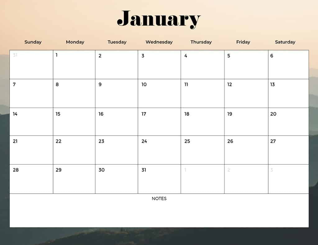 FREE 2024 CALENDARS — 120 PRINTABLE OPTIONS— SUNDAY &#038; MONDAY STARTS, Oh So Lovely Blog