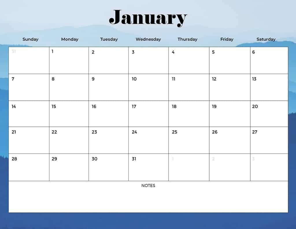 FREE 2024 CALENDARS — 120 PRINTABLE OPTIONS— SUNDAY &#038; MONDAY STARTS, Oh So Lovely Blog