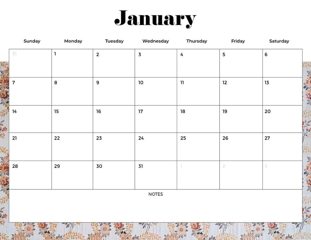 FREE 2024 CALENDARS — 120 PRINTABLE OPTIONS— SUNDAY &#038; MONDAY STARTS, Oh So Lovely Blog