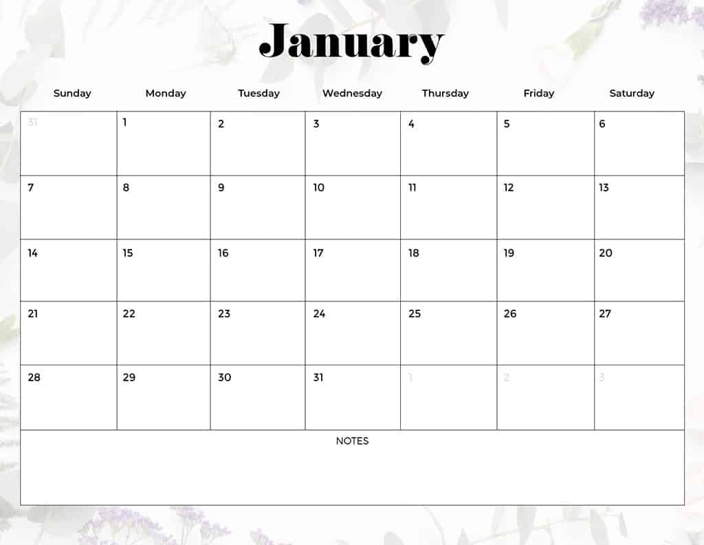 FREE 2024 CALENDARS — 120 PRINTABLE OPTIONS— SUNDAY &#038; MONDAY STARTS, Oh So Lovely Blog