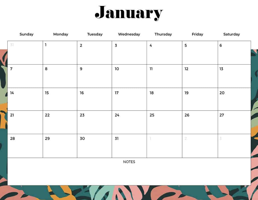 FREE 2024 CALENDARS — 120 PRINTABLE OPTIONS— SUNDAY &#038; MONDAY STARTS, Oh So Lovely Blog