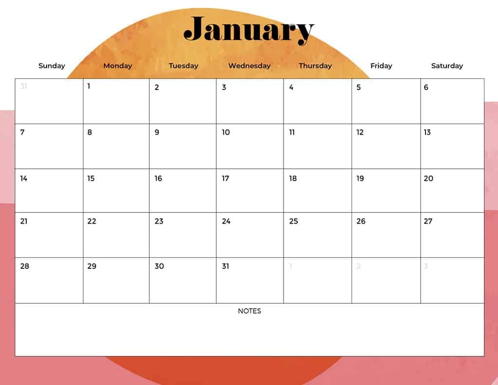 FREE 2024 CALENDARS — 120 PRINTABLE OPTIONS— SUNDAY &#038; MONDAY STARTS, Oh So Lovely Blog