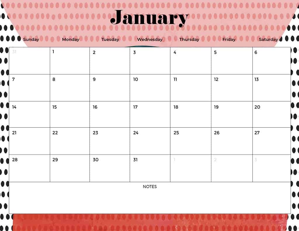 FREE 2024 CALENDARS — 120 PRINTABLE OPTIONS— SUNDAY &#038; MONDAY STARTS, Oh So Lovely Blog