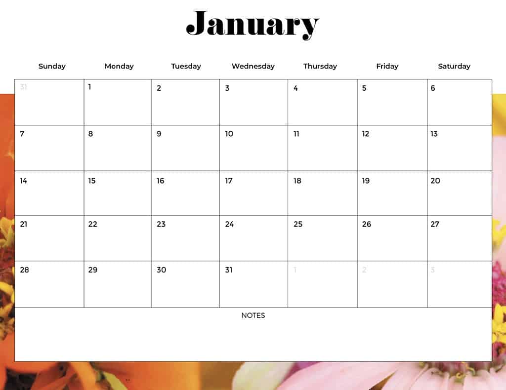 FREE 2024 CALENDARS — 120 PRINTABLE OPTIONS— SUNDAY &#038; MONDAY STARTS, Oh So Lovely Blog