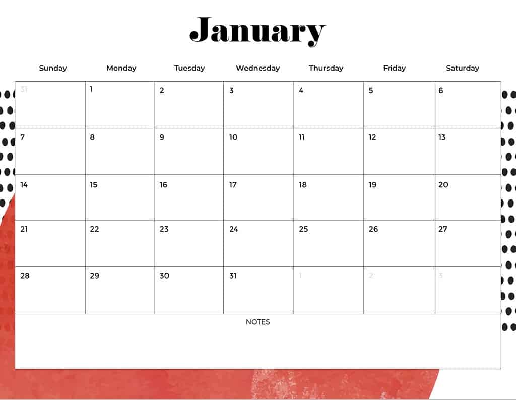 FREE 2024 CALENDARS — 120 PRINTABLE OPTIONS— SUNDAY &#038; MONDAY STARTS, Oh So Lovely Blog