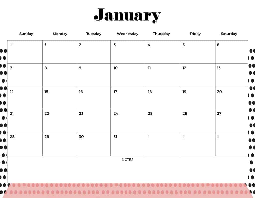 FREE 2024 CALENDARS — 120 PRINTABLE OPTIONS— SUNDAY &#038; MONDAY STARTS, Oh So Lovely Blog