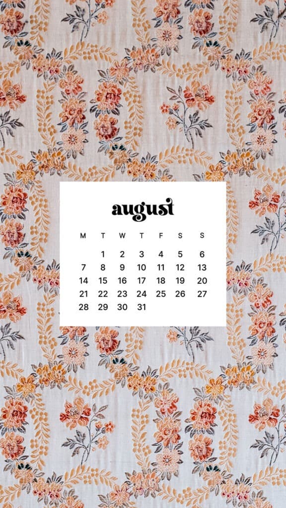 AUGUST 2023 WALLPAPERS – 40 FREE PHONE &#038; DESKTOP CALENDARS!, Oh So Lovely Blog