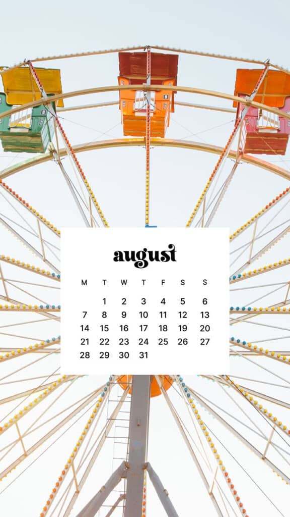 AUGUST 2023 WALLPAPERS – 40 FREE PHONE &#038; DESKTOP CALENDARS!, Oh So Lovely Blog