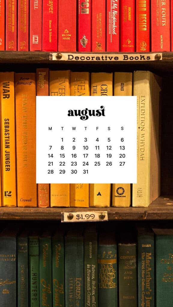 AUGUST 2023 WALLPAPERS – 40 FREE PHONE &#038; DESKTOP CALENDARS!, Oh So Lovely Blog