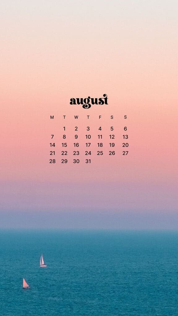 AUGUST 2023 WALLPAPERS – 40 FREE PHONE &#038; DESKTOP CALENDARS!, Oh So Lovely Blog