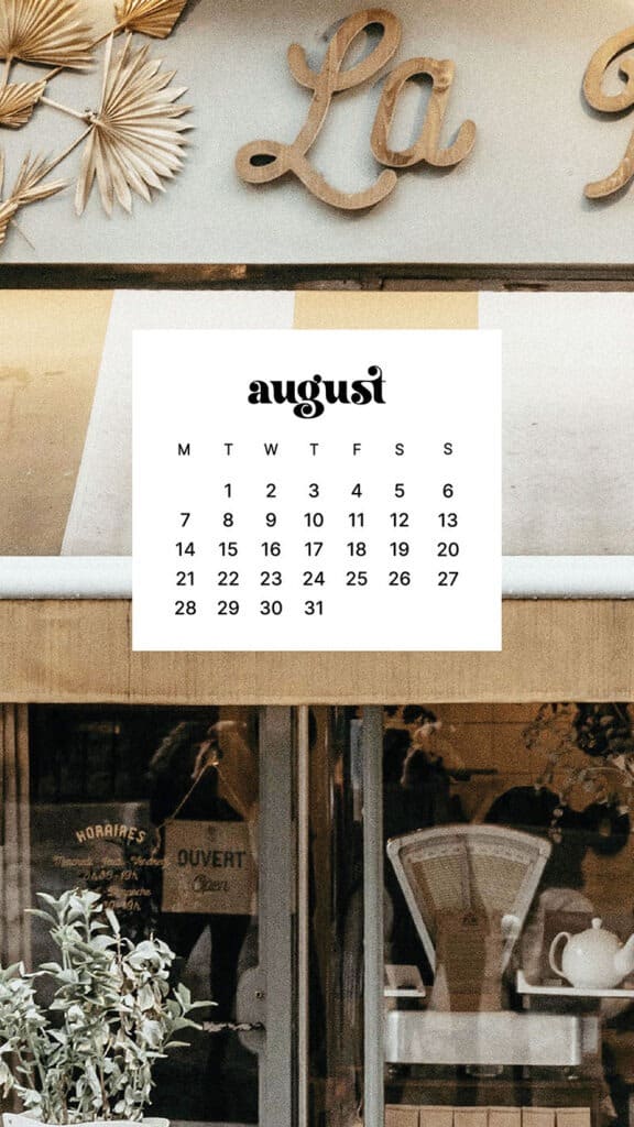 AUGUST 2023 WALLPAPERS – 40 FREE PHONE &#038; DESKTOP CALENDARS!, Oh So Lovely Blog