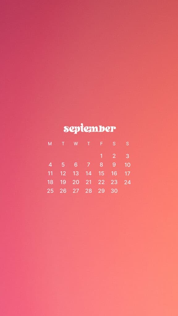 SEPTEMBER 2023 WALLPAPERS – 45 FREE PHONE &#038; DESKTOP CALENDARS!, Oh So Lovely Blog