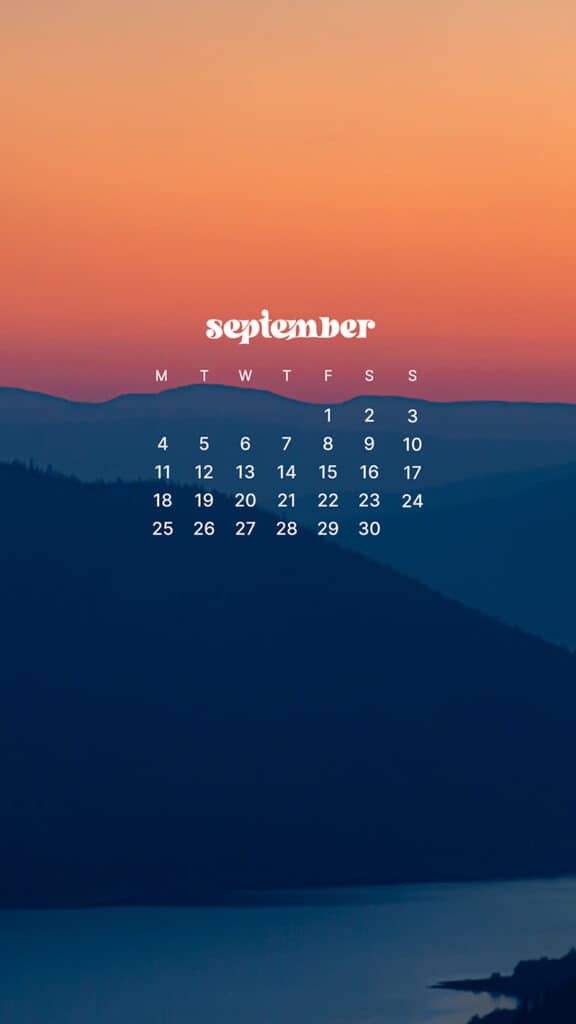 SEPTEMBER 2023 WALLPAPERS – 45 FREE PHONE &#038; DESKTOP CALENDARS!, Oh So Lovely Blog