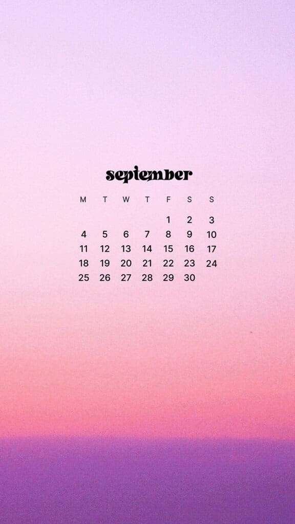 SEPTEMBER 2023 WALLPAPERS – 45 FREE PHONE &#038; DESKTOP CALENDARS!, Oh So Lovely Blog
