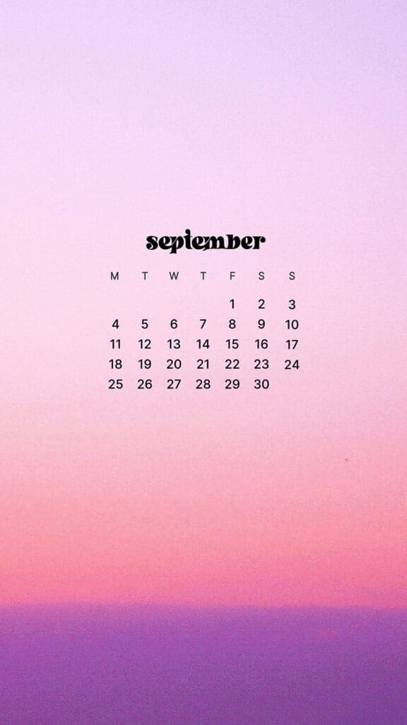 SEPTEMBER 2023 WALLPAPERS – 45 FREE PHONE &#038; DESKTOP CALENDARS!, Oh So Lovely Blog