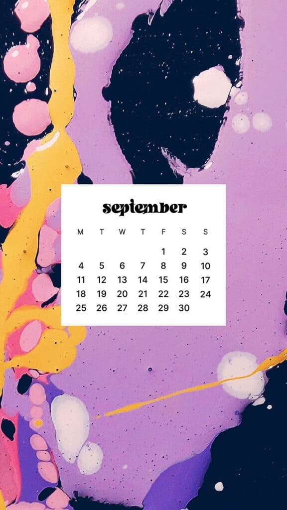 SEPTEMBER 2023 WALLPAPERS – 45 FREE PHONE &#038; DESKTOP CALENDARS!, Oh So Lovely Blog