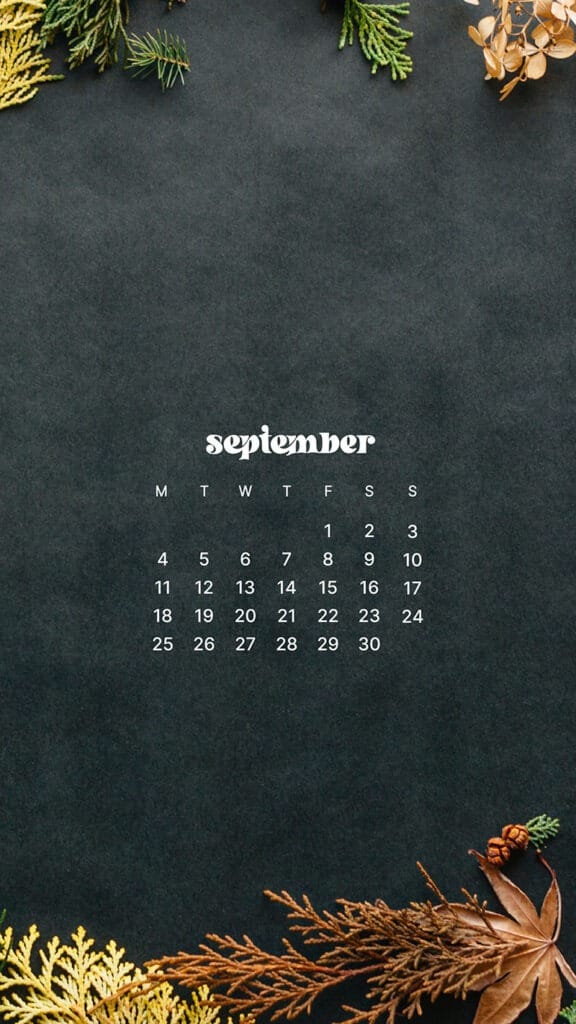 SEPTEMBER 2023 WALLPAPERS – 45 FREE PHONE &#038; DESKTOP CALENDARS!, Oh So Lovely Blog