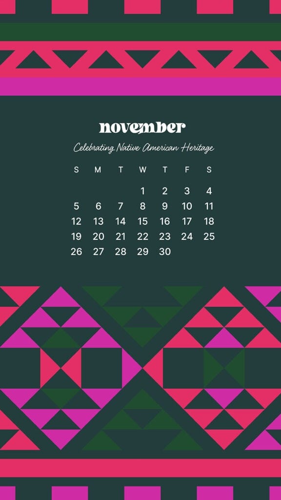 NATIVE AMERICAN HERITAGE MONTH WALLPAPERS – 36 FREE OPTIONS – NOVEMBER 2023, Oh So Lovely Blog