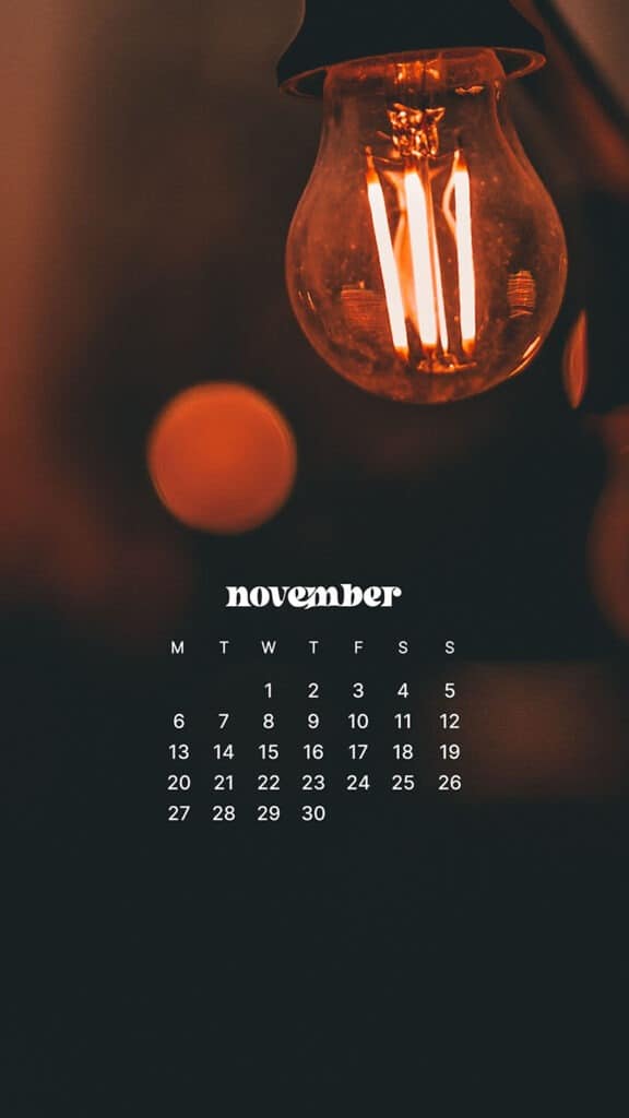 NOVEMBER 2023 WALLPAPERS – 45 FREE PHONE &#038; DESKTOP CALENDARS!, Oh So Lovely Blog