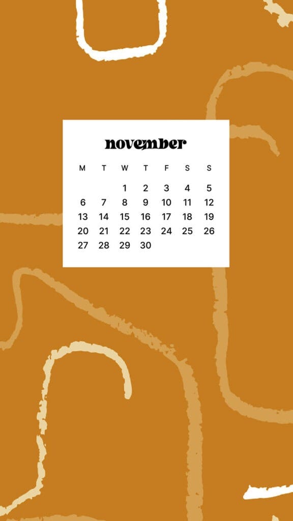 NOVEMBER 2023 WALLPAPERS – 45 FREE PHONE &#038; DESKTOP CALENDARS!, Oh So Lovely Blog