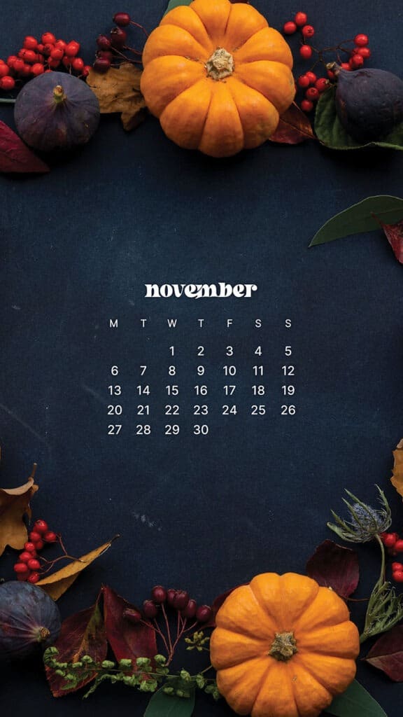 NOVEMBER 2023 WALLPAPERS – 45 FREE PHONE &#038; DESKTOP CALENDARS!, Oh So Lovely Blog