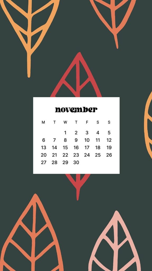 NOVEMBER 2023 WALLPAPERS – 45 FREE PHONE &#038; DESKTOP CALENDARS!, Oh So Lovely Blog