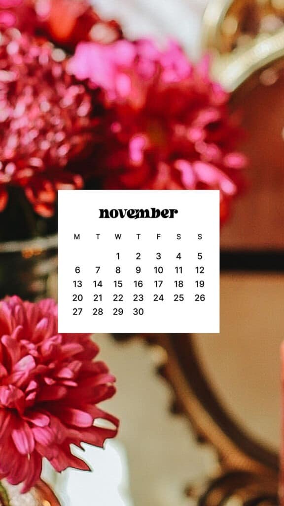 NOVEMBER 2023 WALLPAPERS – 45 FREE PHONE &#038; DESKTOP CALENDARS!, Oh So Lovely Blog