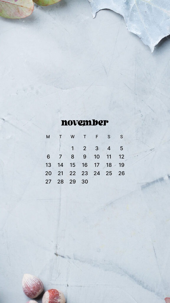 NOVEMBER 2023 WALLPAPERS – 45 FREE PHONE &#038; DESKTOP CALENDARS!, Oh So Lovely Blog