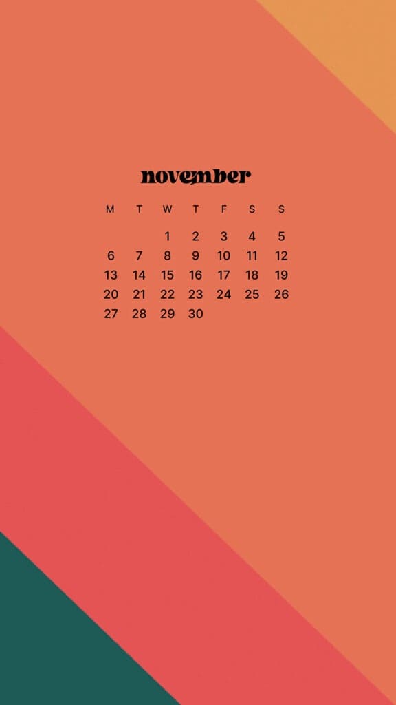 NOVEMBER 2023 WALLPAPERS – 45 FREE PHONE &#038; DESKTOP CALENDARS!, Oh So Lovely Blog