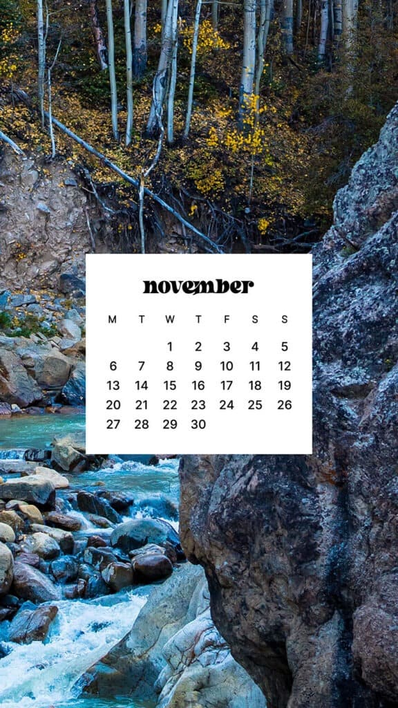 NOVEMBER 2023 WALLPAPERS – 45 FREE PHONE &#038; DESKTOP CALENDARS!, Oh So Lovely Blog