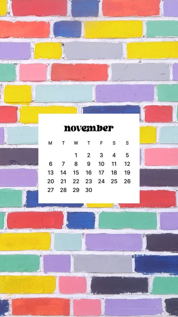 NOVEMBER 2023 WALLPAPERS – 45 FREE PHONE &#038; DESKTOP CALENDARS!, Oh So Lovely Blog