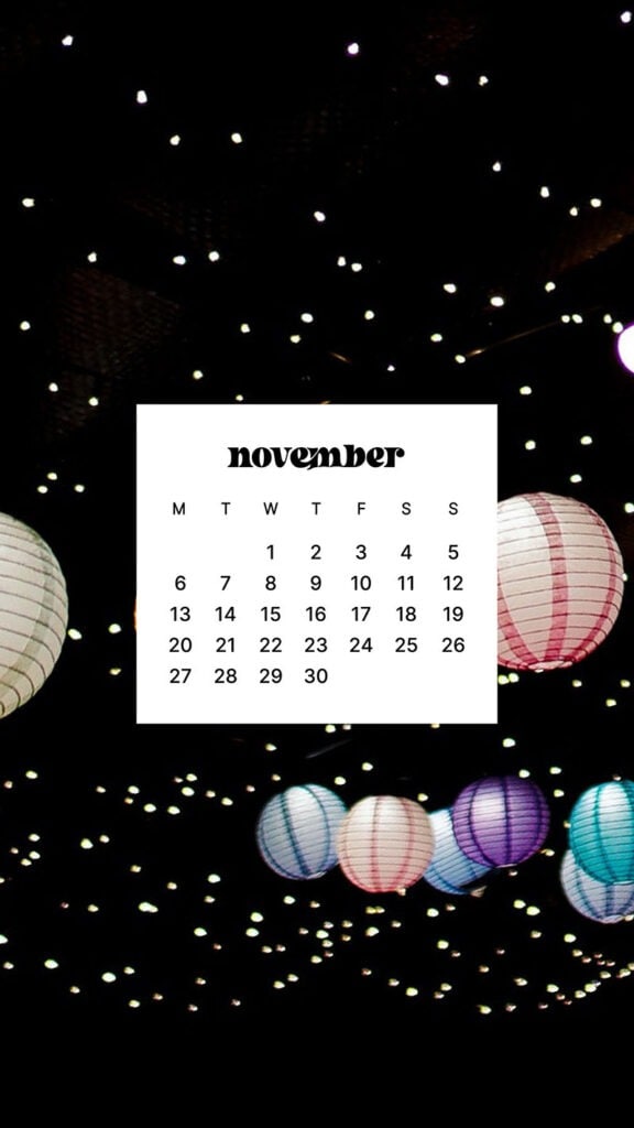 NOVEMBER 2023 WALLPAPERS – 45 FREE PHONE &#038; DESKTOP CALENDARS!, Oh So Lovely Blog