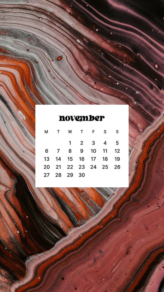 NOVEMBER 2023 WALLPAPERS – 45 FREE PHONE &#038; DESKTOP CALENDARS!, Oh So Lovely Blog