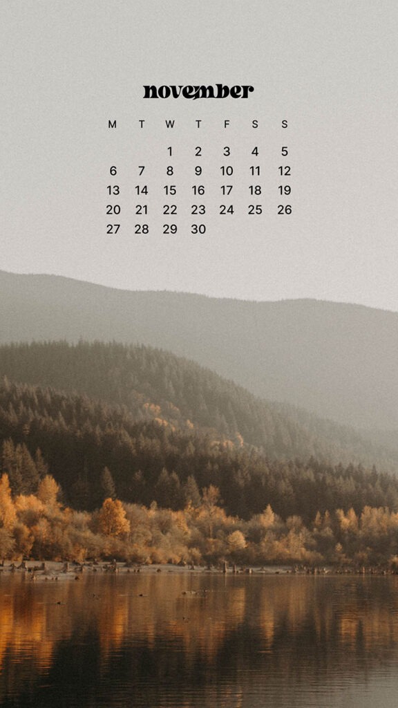 NOVEMBER 2023 WALLPAPERS – 45 FREE PHONE &#038; DESKTOP CALENDARS!, Oh So Lovely Blog