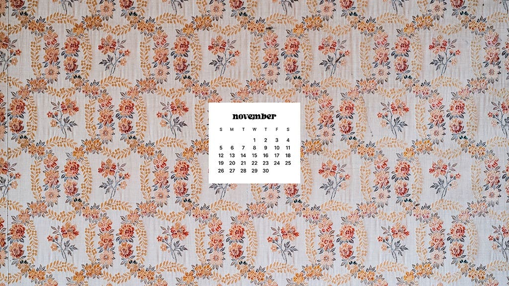 NOVEMBER 2023 WALLPAPERS – 45 FREE PHONE &#038; DESKTOP CALENDARS!, Oh So Lovely Blog