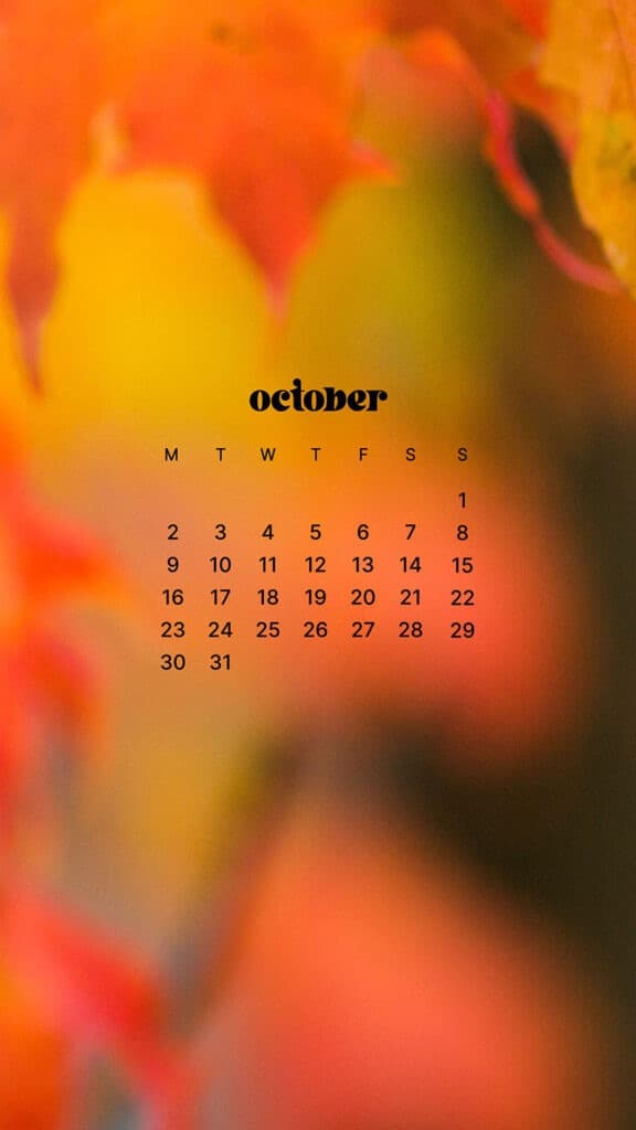 OCTOBER 2023 WALLPAPERS – 50 FREE PHONE &#038; DESKTOP CALENDARS!, Oh So Lovely Blog