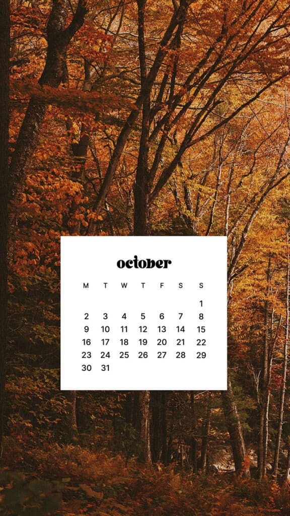 OCTOBER 2023 WALLPAPERS – 50 FREE PHONE &#038; DESKTOP CALENDARS!, Oh So Lovely Blog