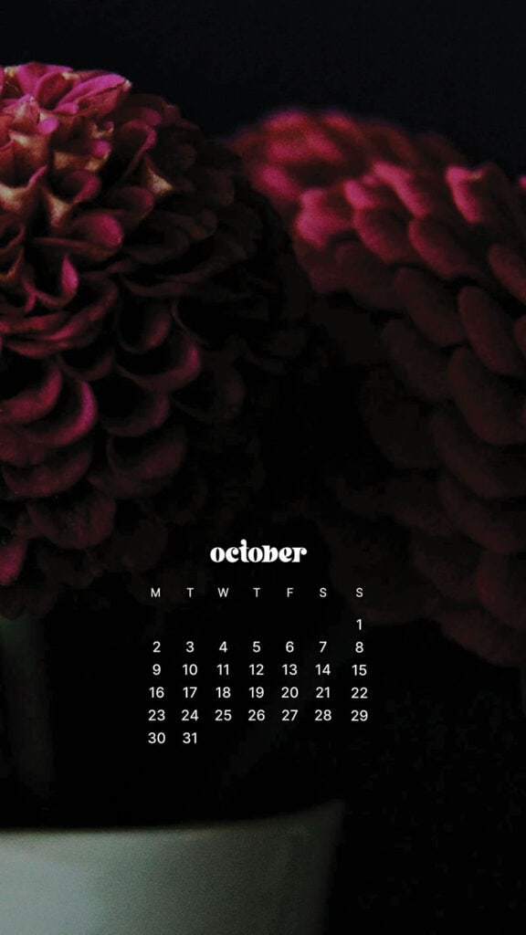 OCTOBER 2023 WALLPAPERS – 50 FREE PHONE &#038; DESKTOP CALENDARS!, Oh So Lovely Blog