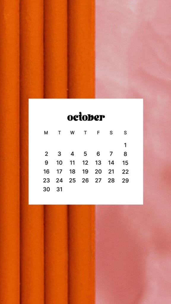 OCTOBER 2023 WALLPAPERS – 50 FREE PHONE &#038; DESKTOP CALENDARS!, Oh So Lovely Blog