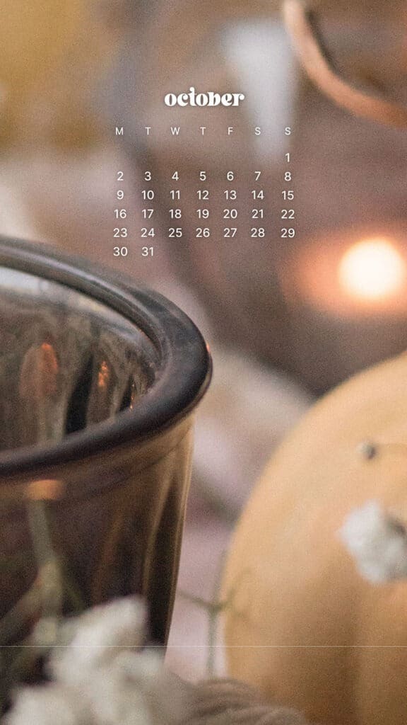 OCTOBER 2023 WALLPAPERS – 50 FREE PHONE &#038; DESKTOP CALENDARS!, Oh So Lovely Blog