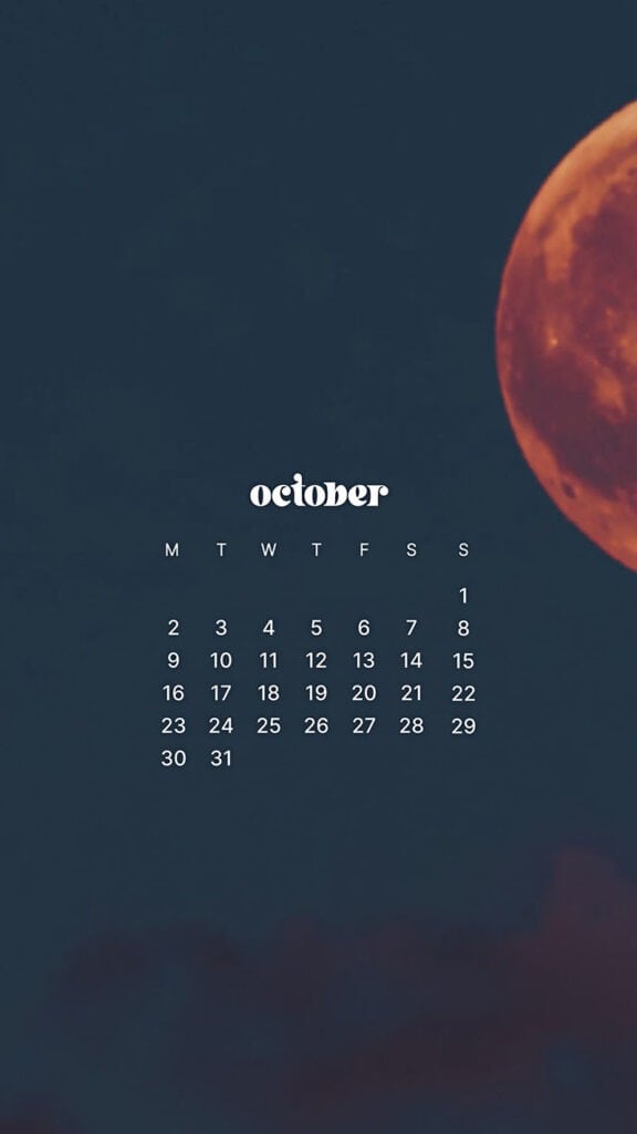 OCTOBER 2023 WALLPAPERS – 50 FREE PHONE &#038; DESKTOP CALENDARS!, Oh So Lovely Blog