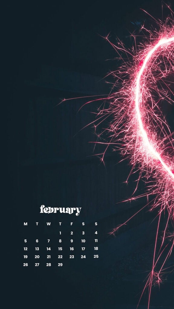 FEBRUARY 2024 WALLPAPERS – 60 FREE PHONE &#038; DESKTOP CALENDARS!, Oh So Lovely Blog