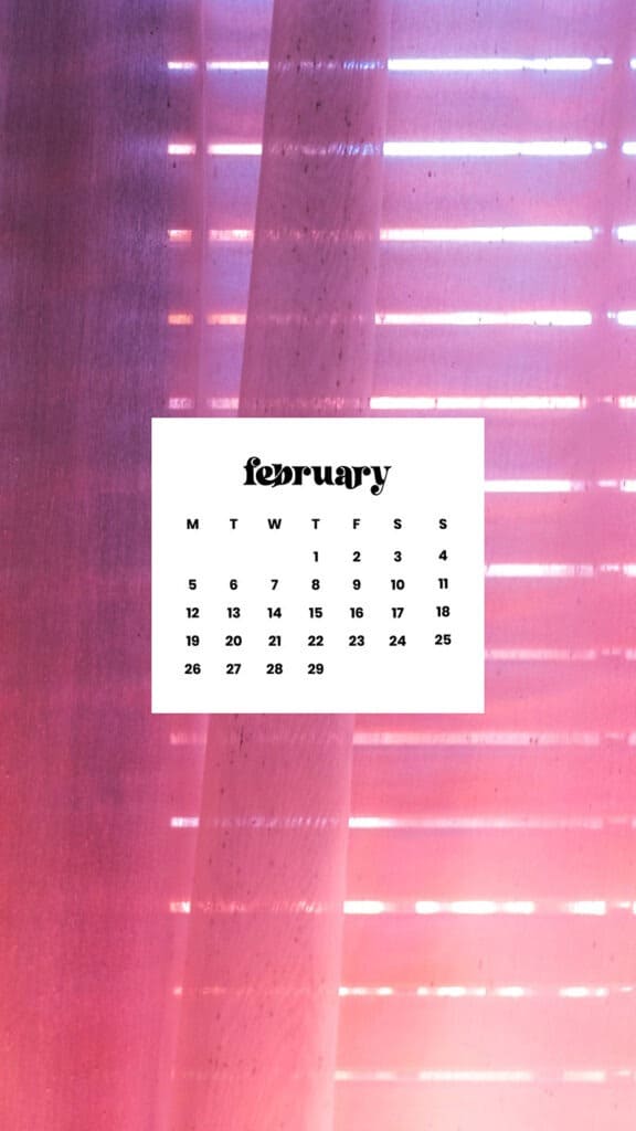 FEBRUARY 2024 WALLPAPERS – 60 FREE PHONE &#038; DESKTOP CALENDARS!, Oh So Lovely Blog