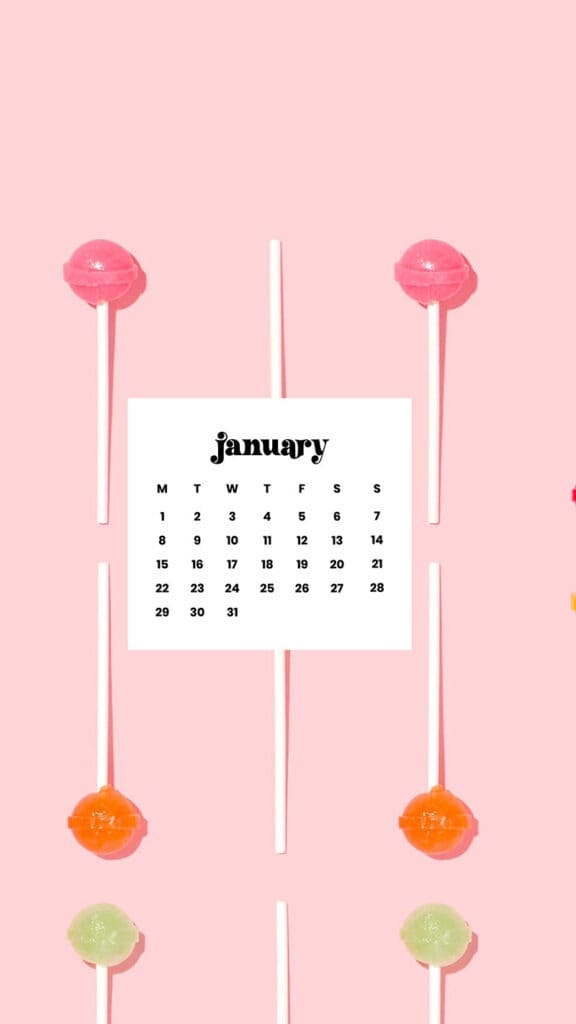 JANUARY 2024 – 60 FREE PHONE &#038; DESKTOP CALENDARS!, Oh So Lovely Blog