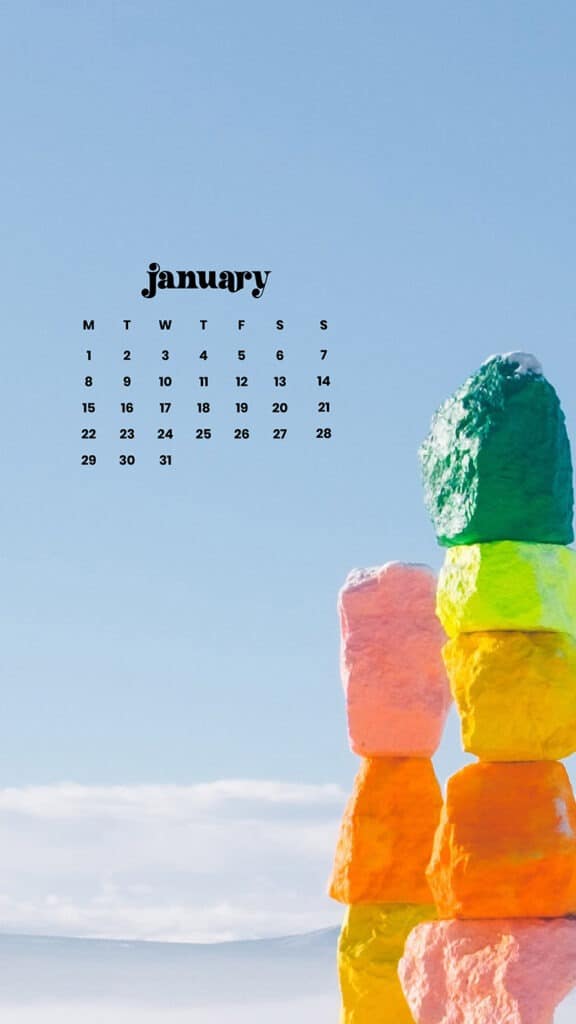 JANUARY 2024 – 60 FREE PHONE &#038; DESKTOP CALENDARS!, Oh So Lovely Blog