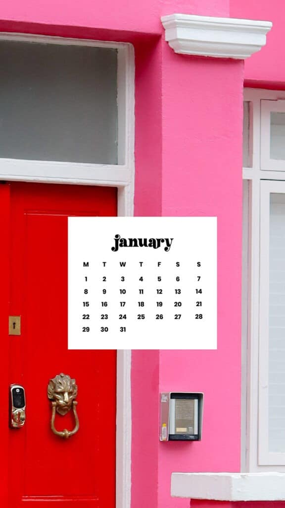 JANUARY 2024 – 60 FREE PHONE &#038; DESKTOP CALENDARS!, Oh So Lovely Blog