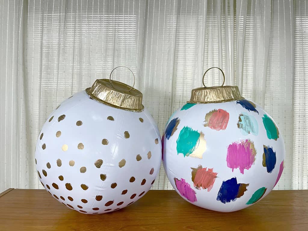 DIY XL HOLIDAY ORNAMENT DECORATIONS, Oh So Lovely Blog