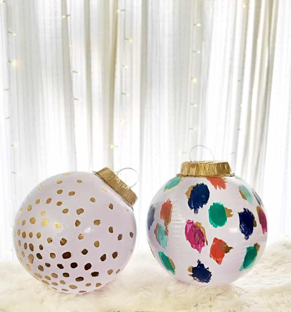 DIY XL HOLIDAY ORNAMENT DECORATIONS, Oh So Lovely Blog