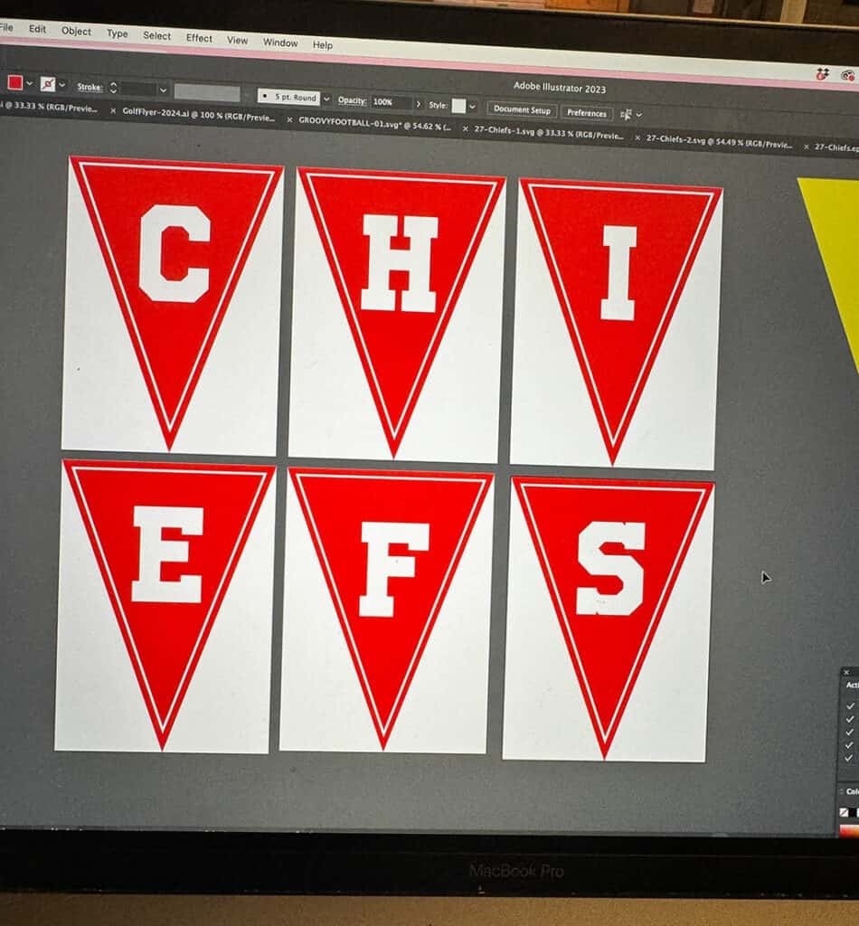 Football Party Decorations – 2 Easy Banner ideas, Oh So Lovely Blog