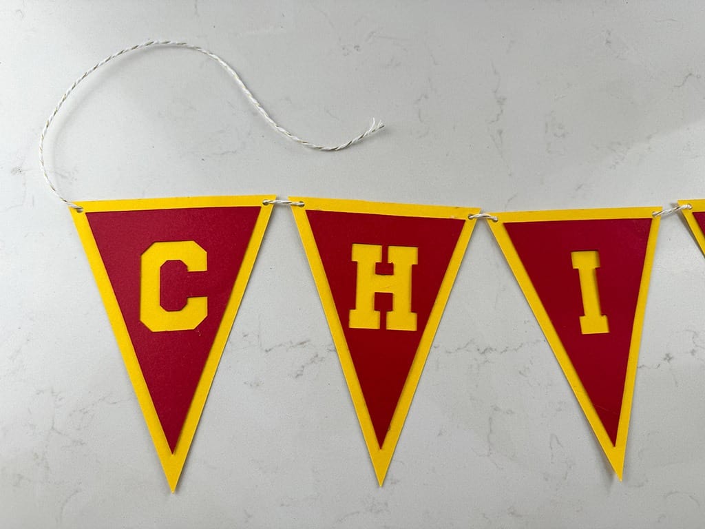 Football Party Decorations – 2 Easy Banner ideas, Oh So Lovely Blog